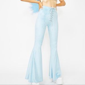 Blue Sky Action Furry Flares- Dolls Kill